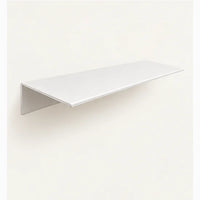 Étagère salle de bain aluminium blanche 30 cm : profil de la tablette