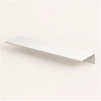 Étagère salle de bain aluminium blanche 40 cm : angle de la tablette