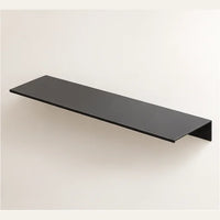 Étagère salle de bain aluminium noire 40 cm : angle de la tablette