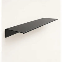 Étagère salle de bain aluminium noire 50 cm : profil de la tablette
