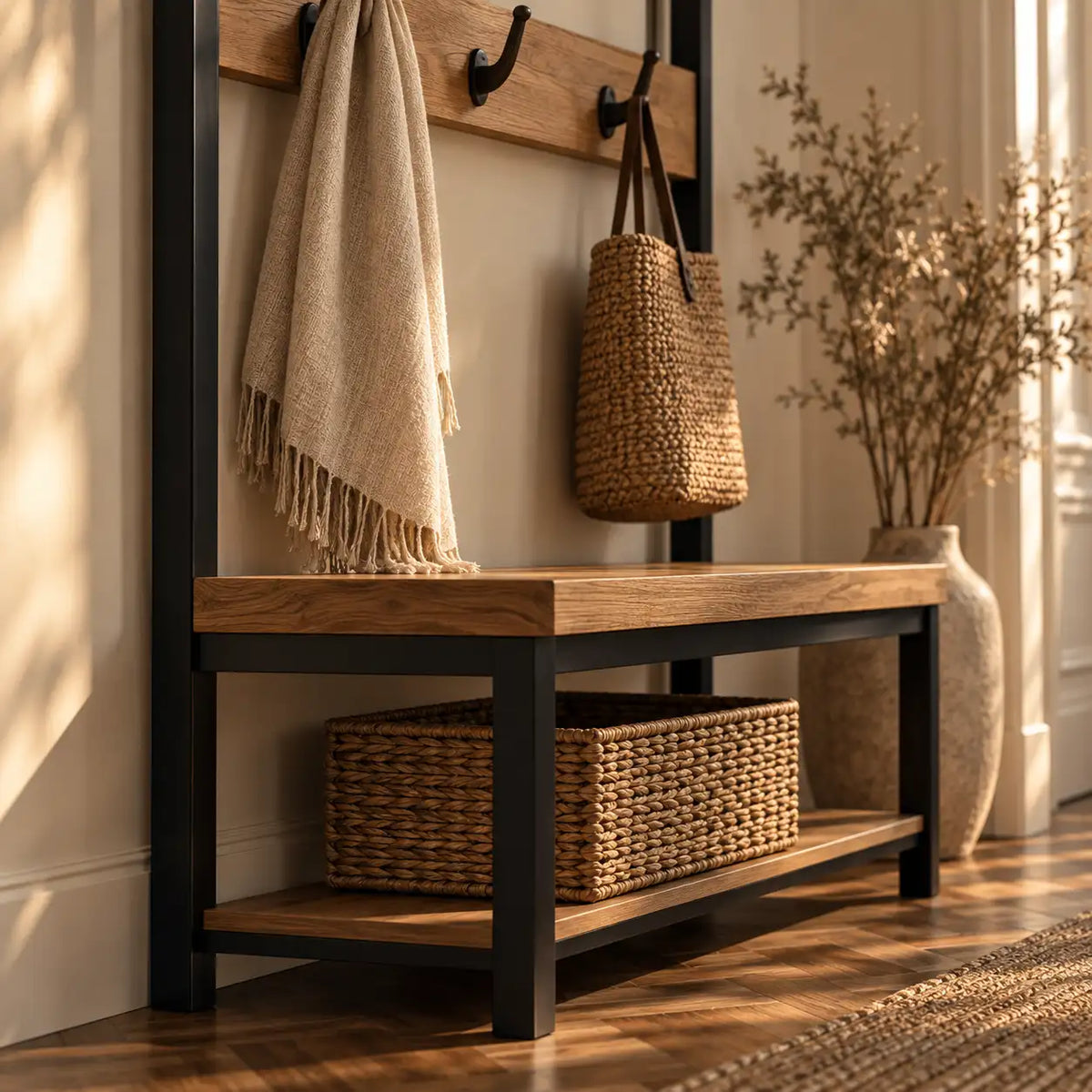 BANC PORTE-MANTEAU