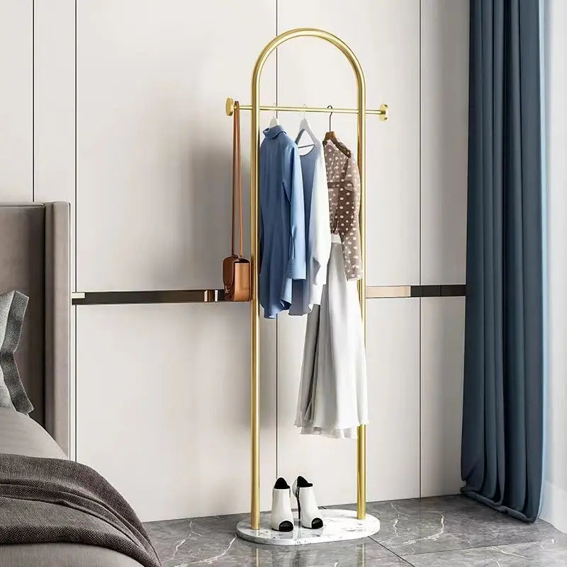 Porte-manteau valet design métal doré 167 cm — image 5