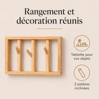 patère murale bois vernis 30 cm 3 patères – bénéfices et rangement