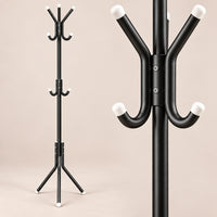 porte-manteau sur pied noir 9 patères 166 cm – détail de finition