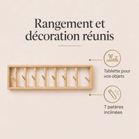 porte-manteau mural bois naturel 70 cm 7 patères – bénéfices et rangement
