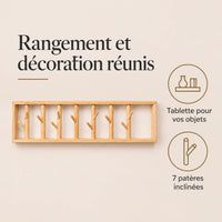 porte-manteau mural bois vernis 70 cm 7 patères – bénéfices et rangement