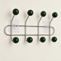 Crochet mural adhésif vert foncé S - 33 cm — sur fond clair