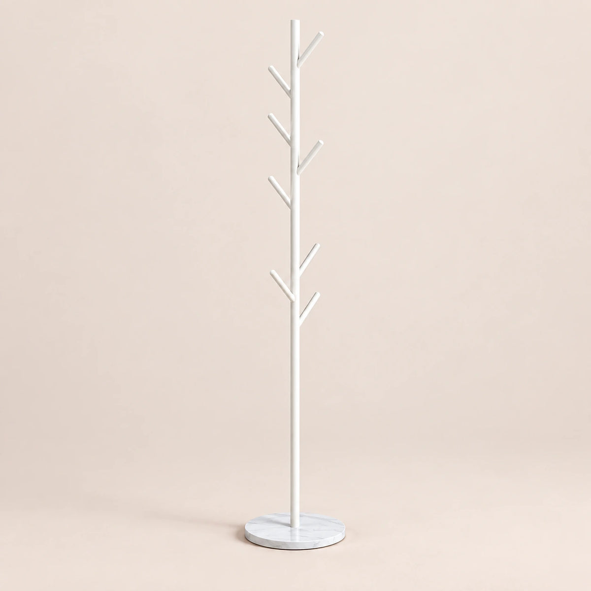 Porte-manteau arbre blanc base marbre - vue principale