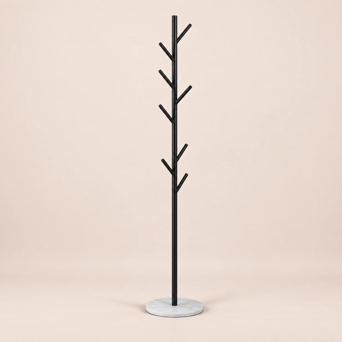 Porte-manteau design noir base marbre - vue principale