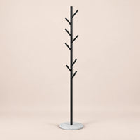 Porte-manteau design noir base marbre - vue principale