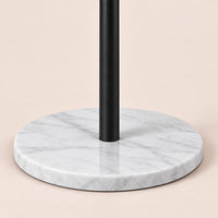 Porte-manteau design noir base marbre - detail des finitions