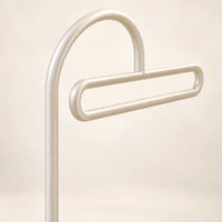 Porte-manteau portant design metal blanc 175 cm — en gros plan sur la partie supérieure