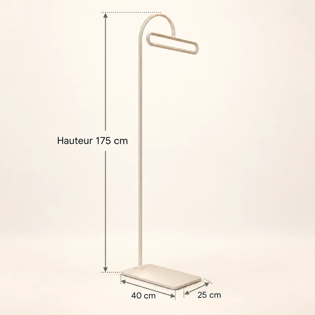 Porte-manteau portant design metal blanc 175 cm — avec ses informations techniques vérifiées
