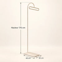 Porte-manteau portant design metal blanc 175 cm — avec ses informations techniques vérifiées