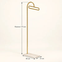 Porte-manteau portant design metal dore 175 cm — avec ses informations techniques vérifiées