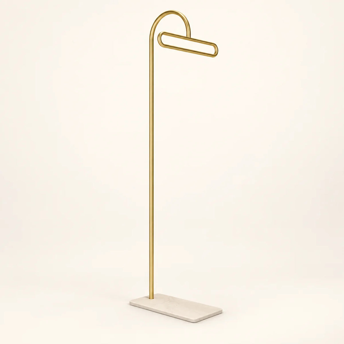 Porte-manteau portant design metal dore 175 cm — sur fond clair