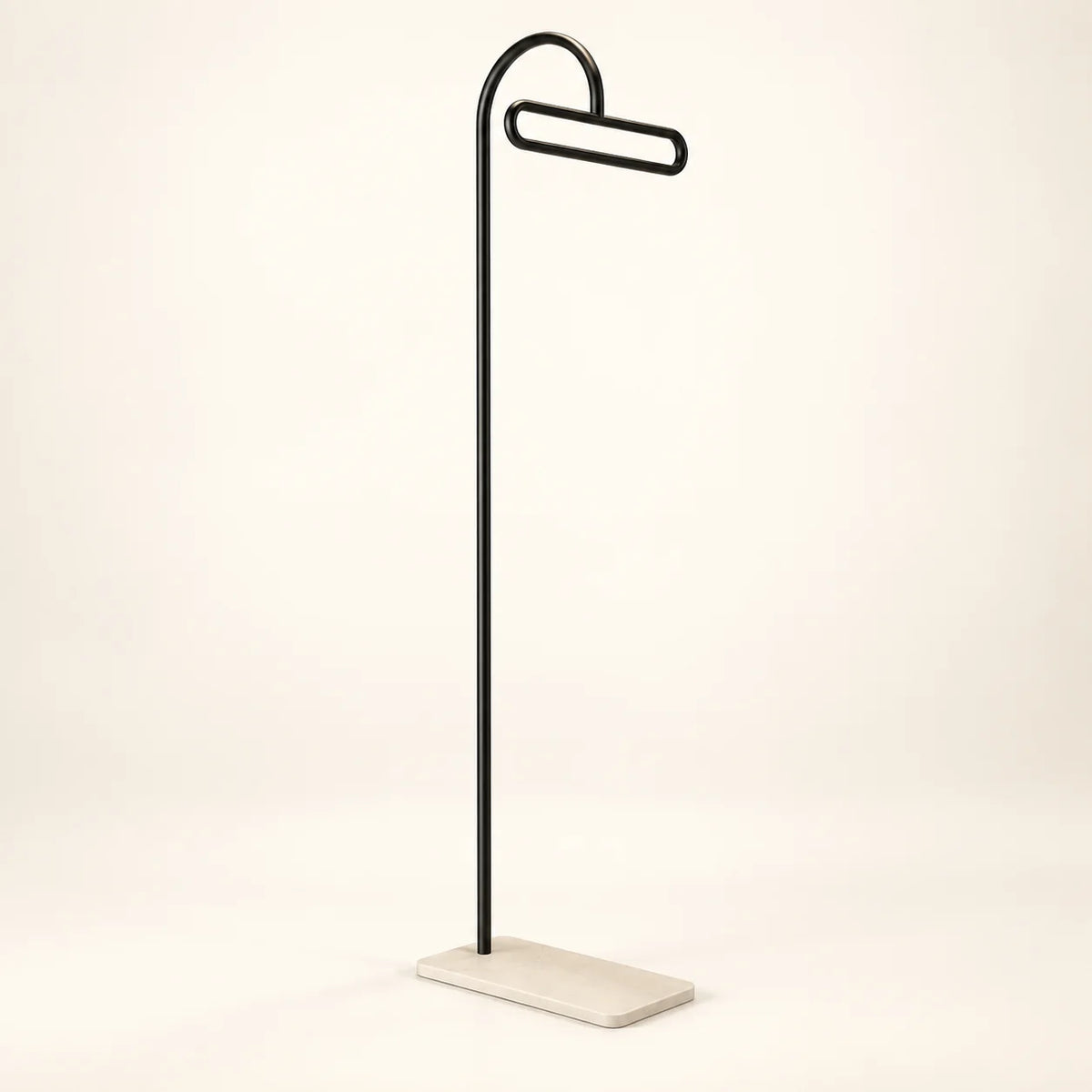 Porte-manteau portant design metal noir 175 cm — sur fond clair