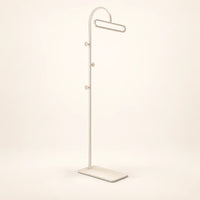 Porte-manteau portant metal blanc 175 cm — sur fond clair