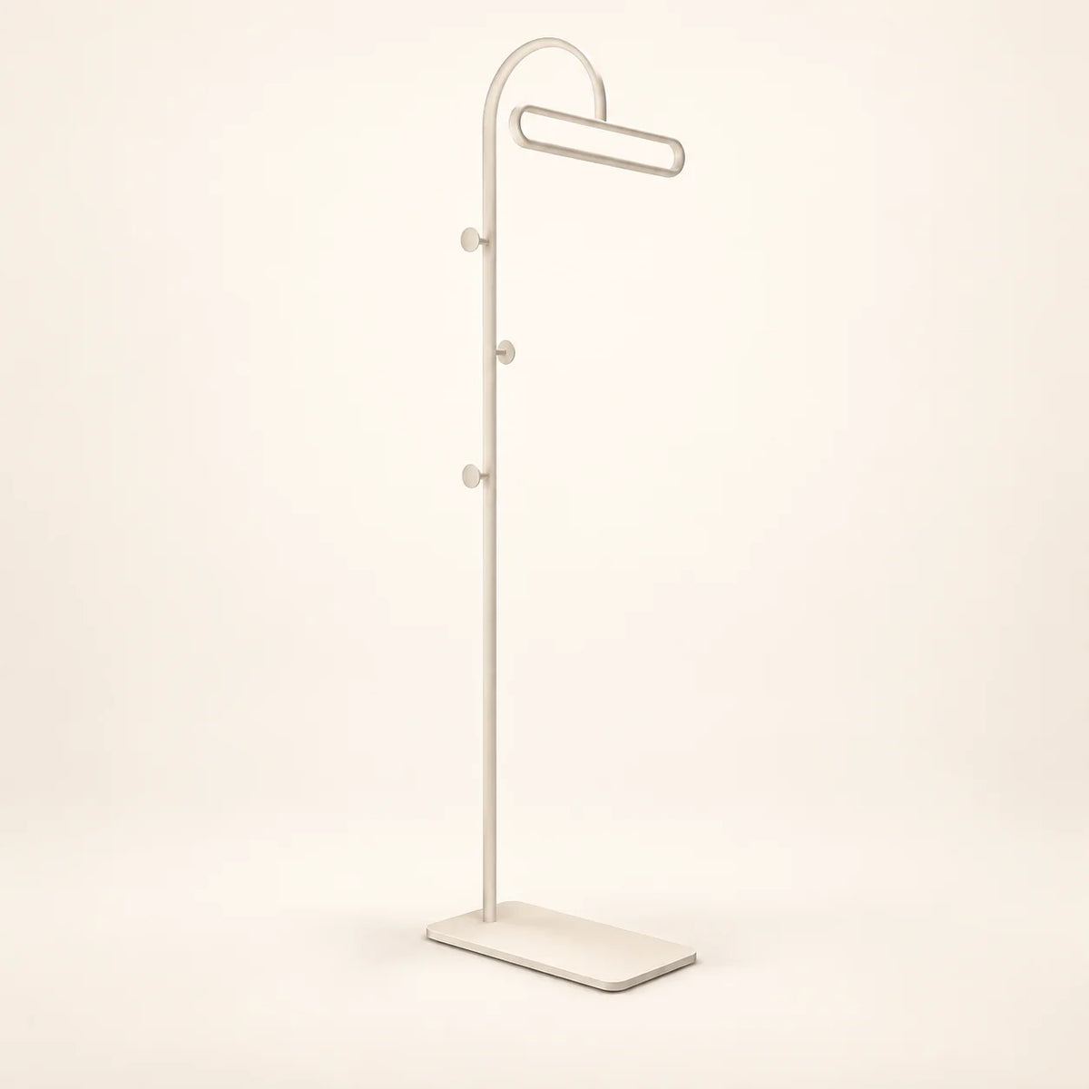 Porte-manteau portant metal blanc 175 cm — sur fond clair Image