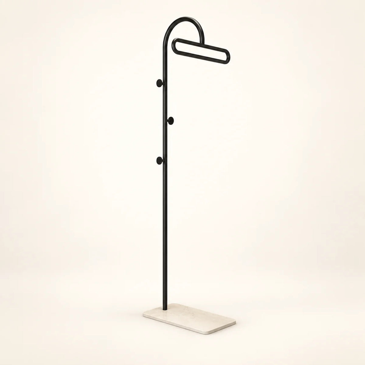 Porte-manteau portant metal noir 175 cm — sur fond clair Image
