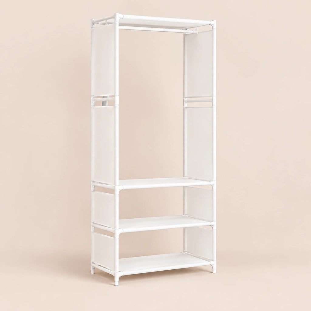 Penderie métal modulable 1 à 3 colonnes - Blanc 1 colonne (60 cm)