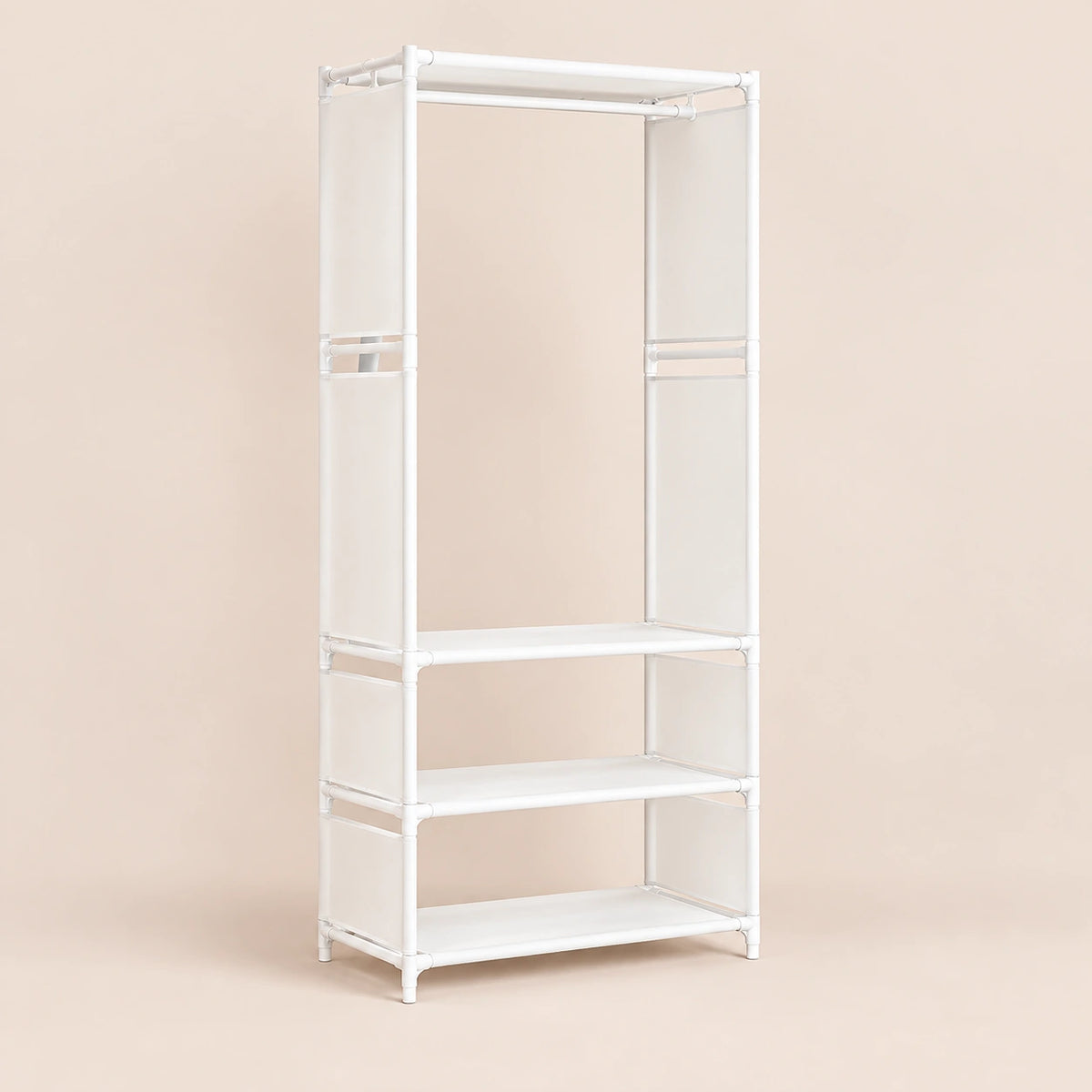 Penderie métal modulable 1 à 3 colonnes - Blanc 1 colonne (60 cm)