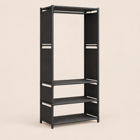 Penderie noire 1 colonne 60 cm métal - vue principale