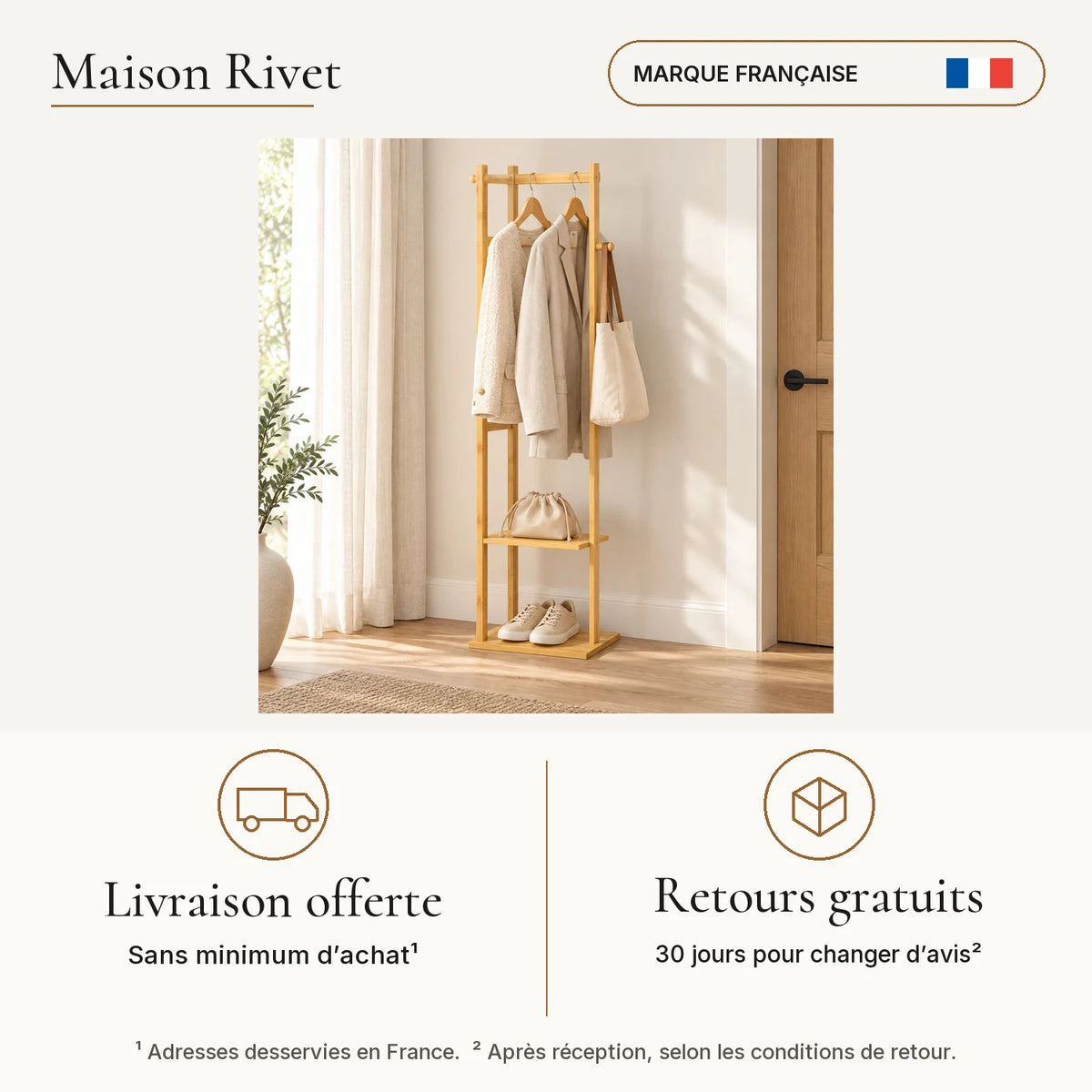 Livraison offerte en France sans minimum et retours gratuits 30 jours selon conditions