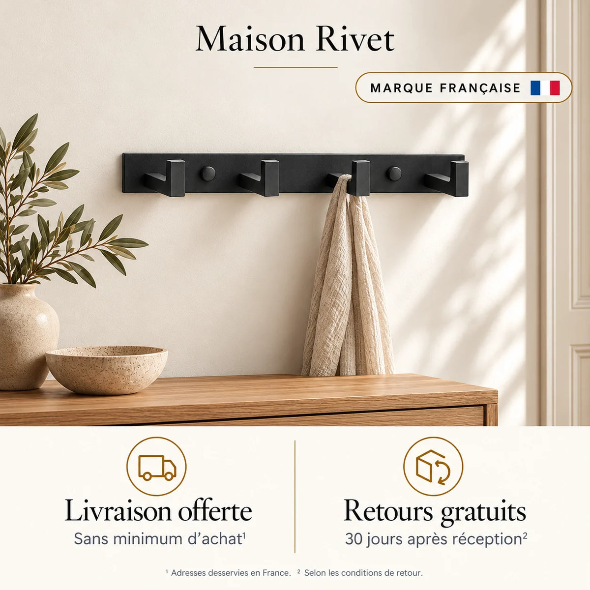 Livraison offerte en France sans minimum et retours gratuits 30 jours selon conditions