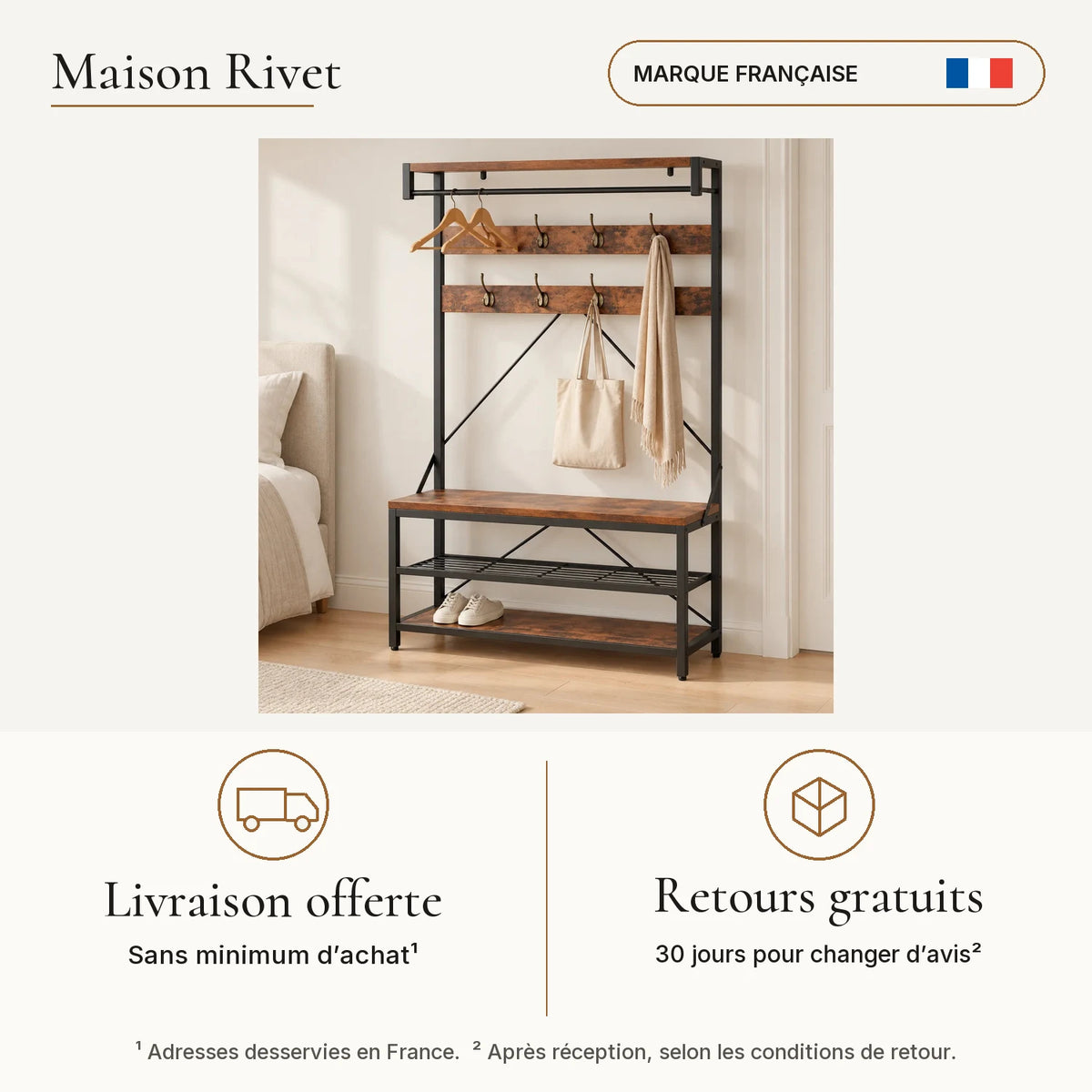 Livraison offerte en France sans minimum et retours gratuits 30 jours selon conditions