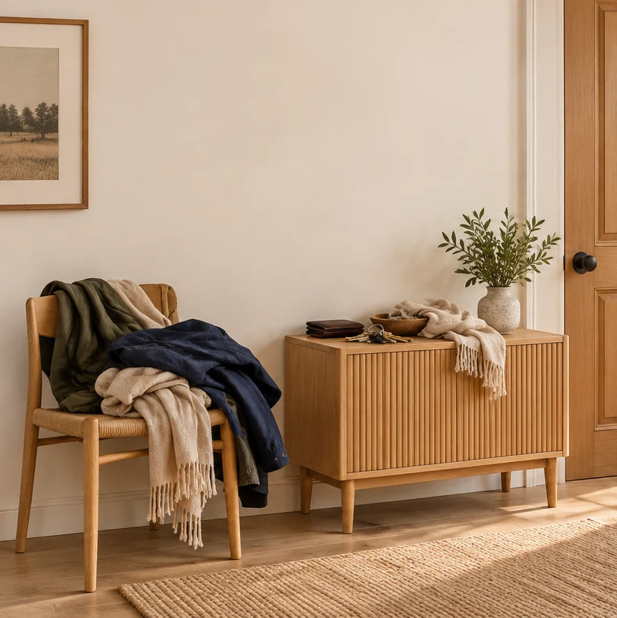 Illustration d’usage avant rangement : affaires encombrantes — famille etagere