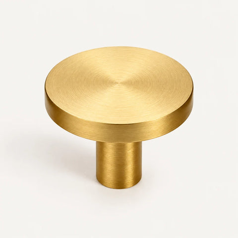 Patère laiton doré brossé ronde 32 mm