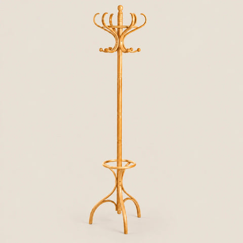 Porte-manteau perroquet bois clair 182 cm